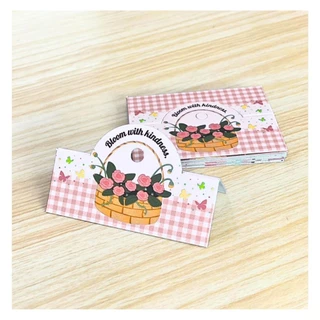 ป้ายหัวแผง 6.5 x 5 cm 100 ชิ้น ป้ายกิ๊ฟชอป หัวกระดาษ หัวแผงติดถุงพลาสติก มีเจาะรูแขวน
