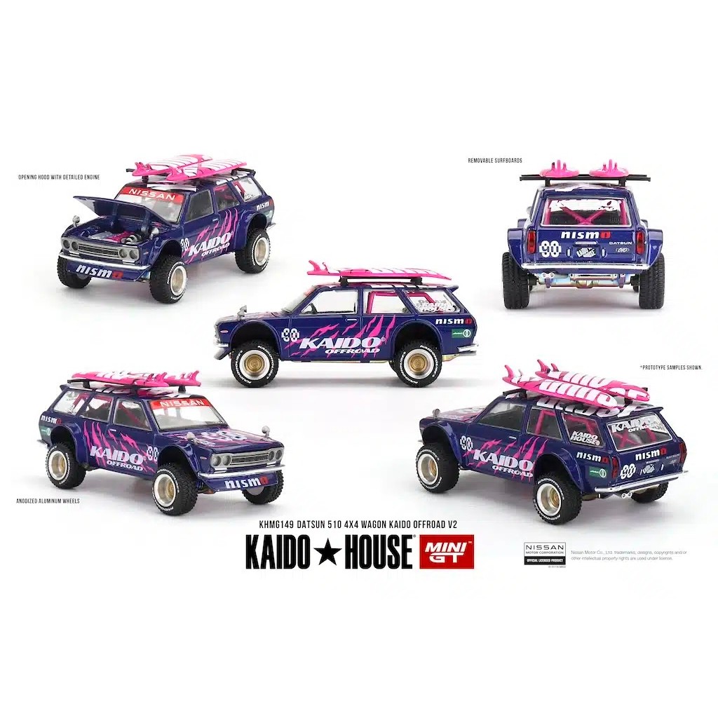 MINI GT No.149 Datsun 510 4x4 Wagon Kaido Offroad V2 KHMG149