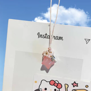 ◇ดอกไม้ดาวนางฟ้าสุดหวาน สไตล์สาวหวาน พวงกุญแจ กระเป๋าเสน่ห์มูลค่าสูง พวงกุญแจ จี้ดอกไม้ จี้พวงกุญแจ ดาว ดาว+จี้ ดอกไม้ หัวใจ ดาว ห้อย