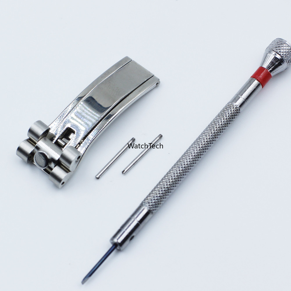 สกรูสแตนเลสสตีล Clasp Buckle อะไหล่ Link สําหรับ Rolex DATEJUST สร้อยข้อมือสายนาฬิกา 20 21MM