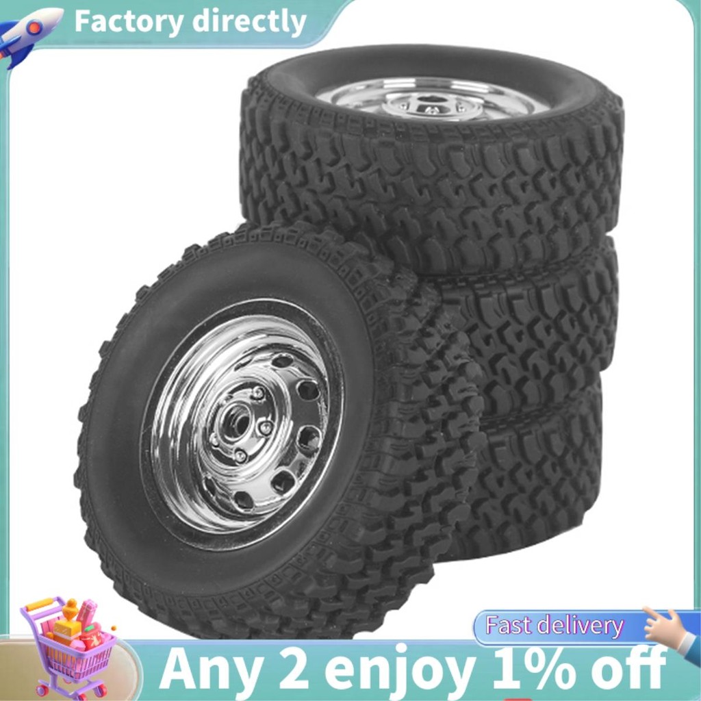 LU-4 ชิ้น 60 มิลลิเมตรยางล้อสําหรับ LDRC LD1297 LD1299 RC รถอะไหล่อัพเกรดอุปกรณ์เสริม