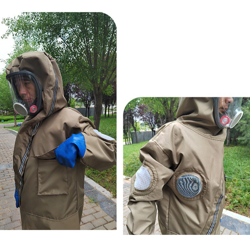 Intelscore  PVC คุณภาพสูง ชุดเพาะพันธุ์ตัวต่อ ชุดตัวต่อปีนต้นไม้ ชุดป้องกัน (พร้อมพัดลม 3 ตัว) เครื่องแต่งกายตัวต่อ 2XL ราคา ถูกที่สุด ดีลบีเคเค แกลเลอรีภาพที่ 4