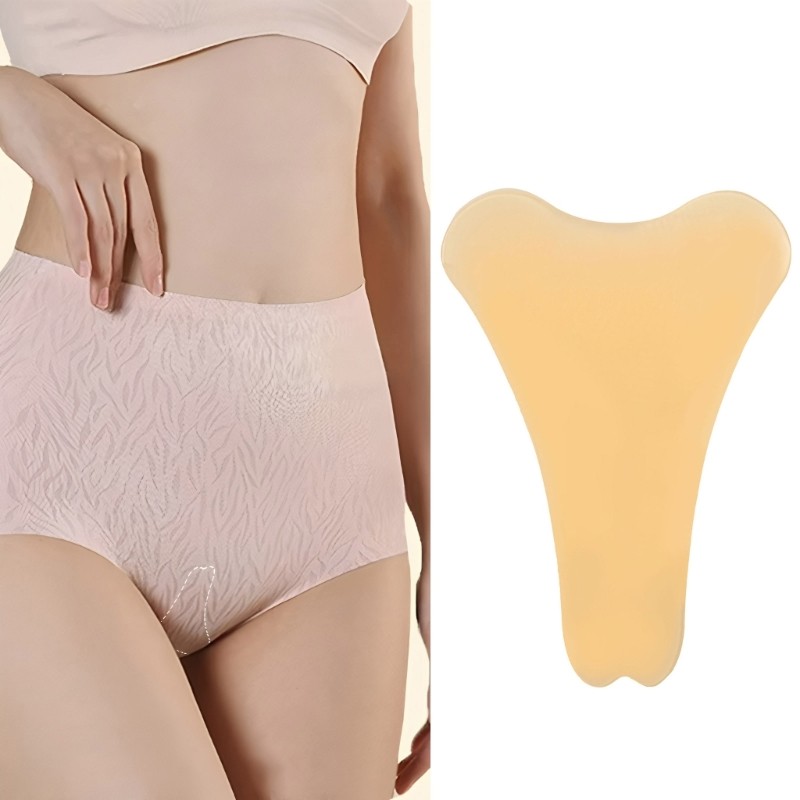 BTF ซิลิโคนทอง Cameltoe ฝาครอบคอนซีลเลอร์ Pad สําหรับผู้หญิงกาวชุดชั้นใน Panty Liner ใส่สําหรับแน่นห