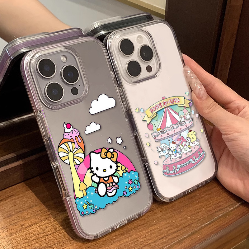 นุ่มใสกรณี KT แมวน่ารัก Series 2 สําหรับ OPPO A1k C2 A3s A15 A16 A17 A18 A33 A38 A53 A54 A57 A58 A77