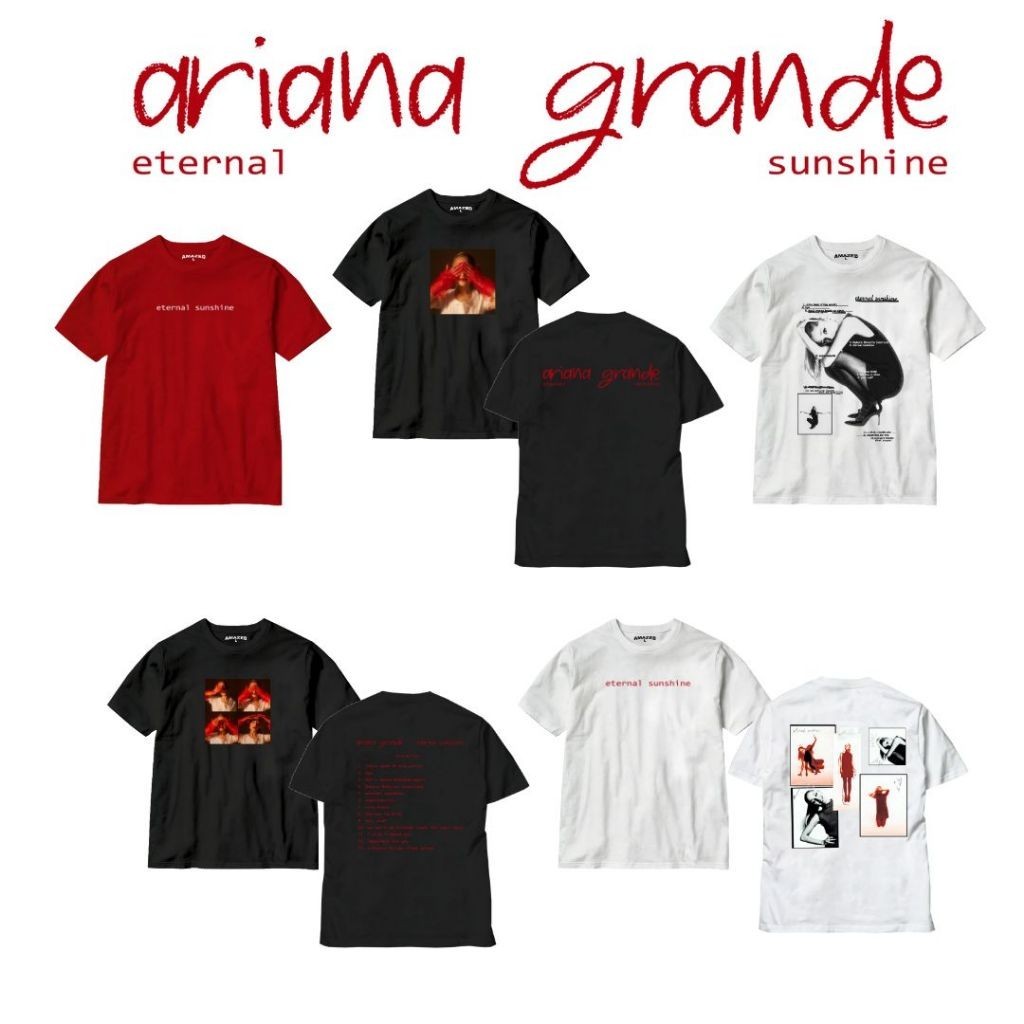 เสื้อ Ariana Grande เสื้อยืด Eternal Sunshine | Amazedph S-5XL