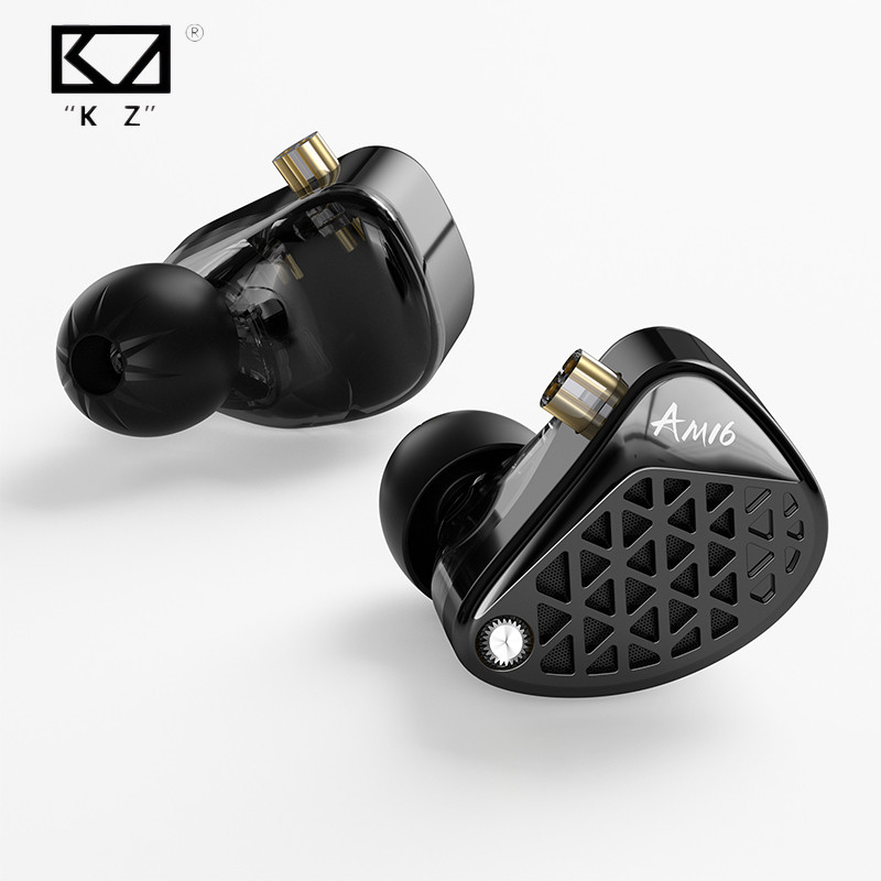 KZ AM16 หูฟังชนิดใส่ในหู 16BA ชุดหูฟัง Balanced Armature การปรับแต่งแบบสมดุลและเบสรุ่นปรับปรุงอุปกรณ