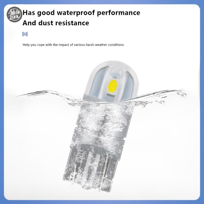 WL| 10pcs T10 2SMD 3030 W5W 194 168 LED อ่านป้ายทะเบียนด้านข้างโคมไฟ DRL Amber Universal รถอุปกรณ์เส
