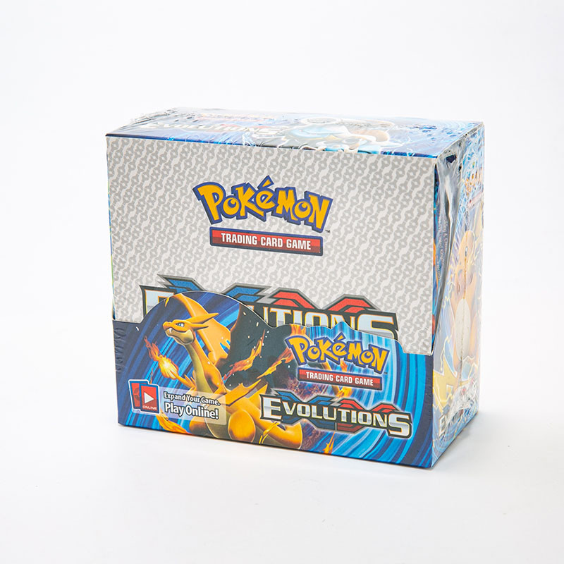 324 ชิ้นการ์ดโปเกมอนของเล่น TCG: XY Evolutions Sealed Booster Box ภาษาอังกฤษ Pokemon Trading การ์ดเก