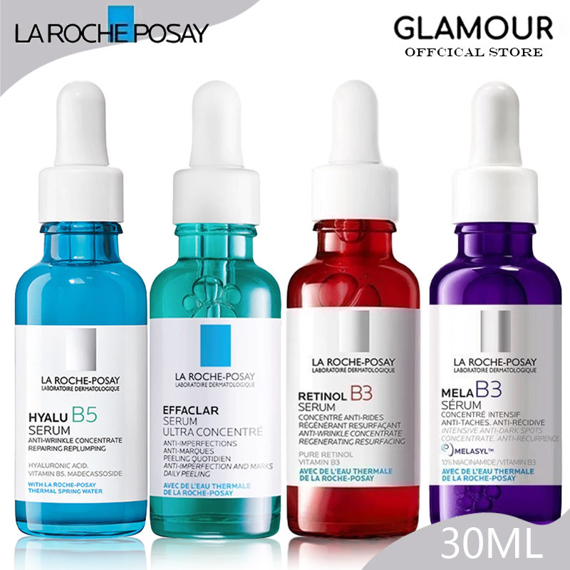La Roche Posay Serum 30ml Effaclar/Niacinamide/B3/B5 เซรั่ม จาก ลาโรช โพเซย์ เซรั่มลดสิว เซรั่ม ลา โ