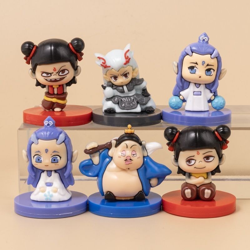 Nezha Taiyi Ao Bing Seal Figure ของเล่นยางนุ่ม ตัวละครเด็กมายากลมหัศจรรย์จาก-serie Taiyi Ao