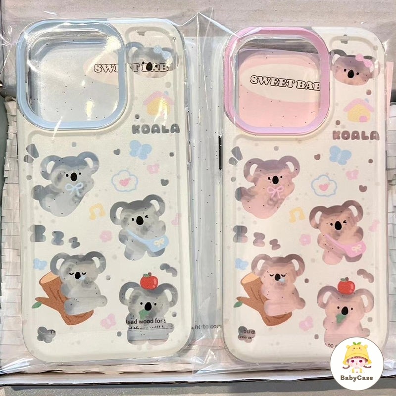 การ์ตูนโคอาล่านุ่ม เคส iPhone 15 11 13 Pro Max 14 12 Pro Max XR 7Plus 8Plus XS X Max 7 15 14 8 Plus SE 2020