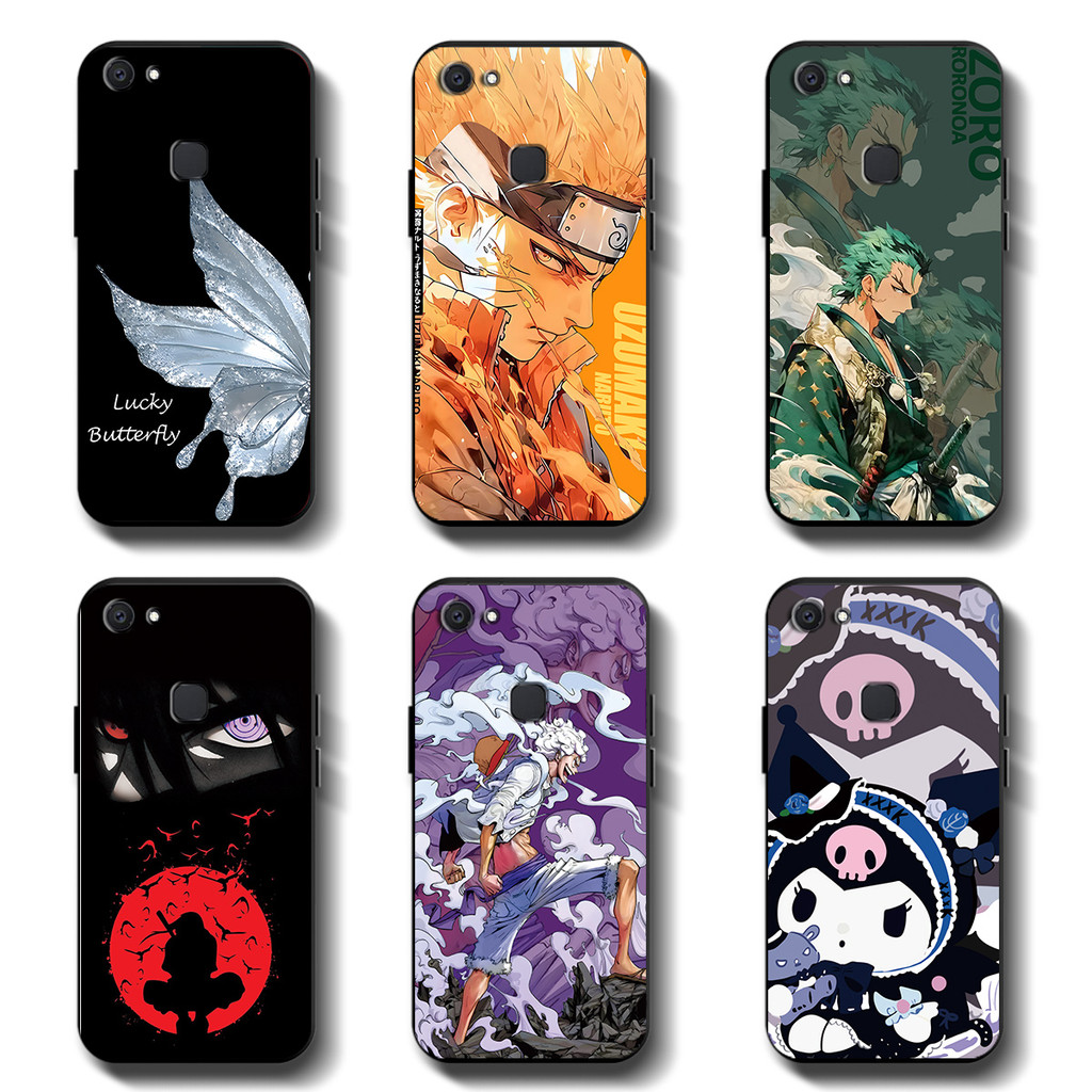 Softcase VIVO V7 Plus 1716 V7 1718 Anticrack ปลอกคุณภาพสูง TPU ป้องกันเต็มซิลิคอนยางสีดํากรณี