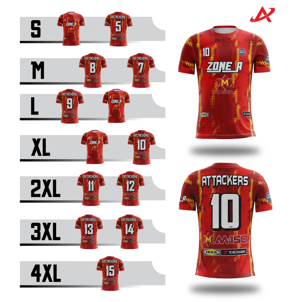 เสื้อพิมพ์ลาย Zone A รุ่น Attackers Zone A  ผู้โจมตี เสื้อพิมพ์ลายสวยๆราคาถูก เสื้อสวยๆ