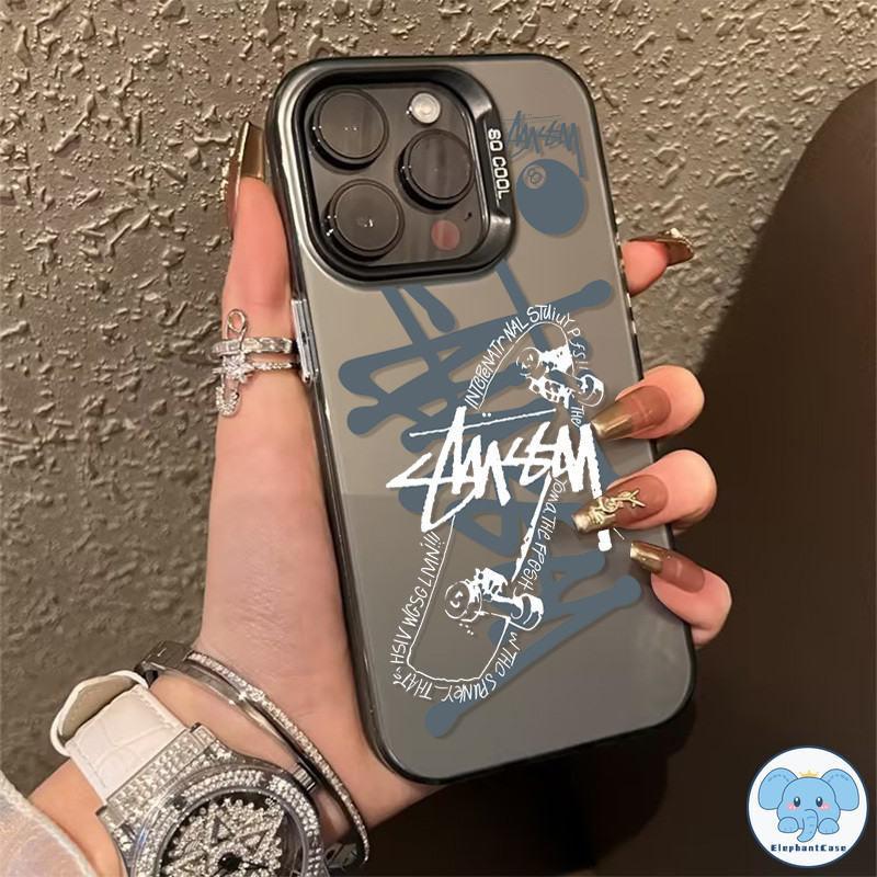 แบรนด์แฟชั่นบิลเลียดเข้ากันได้เคสไอโฟน 13 16 11 15 12 14 Pro Max XR X XS Max 16 7 14 8 Plus SE กราฟฟิตีภาษาอังกฤษเคส