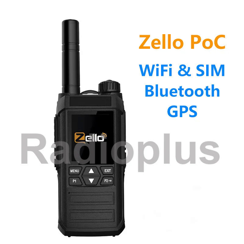 Zello Radio PoC 4G Lte Wifi Sim Android Two Way Radio Network GSM WCDMA 2G 3G 4G Walkie Talkie IP Ra