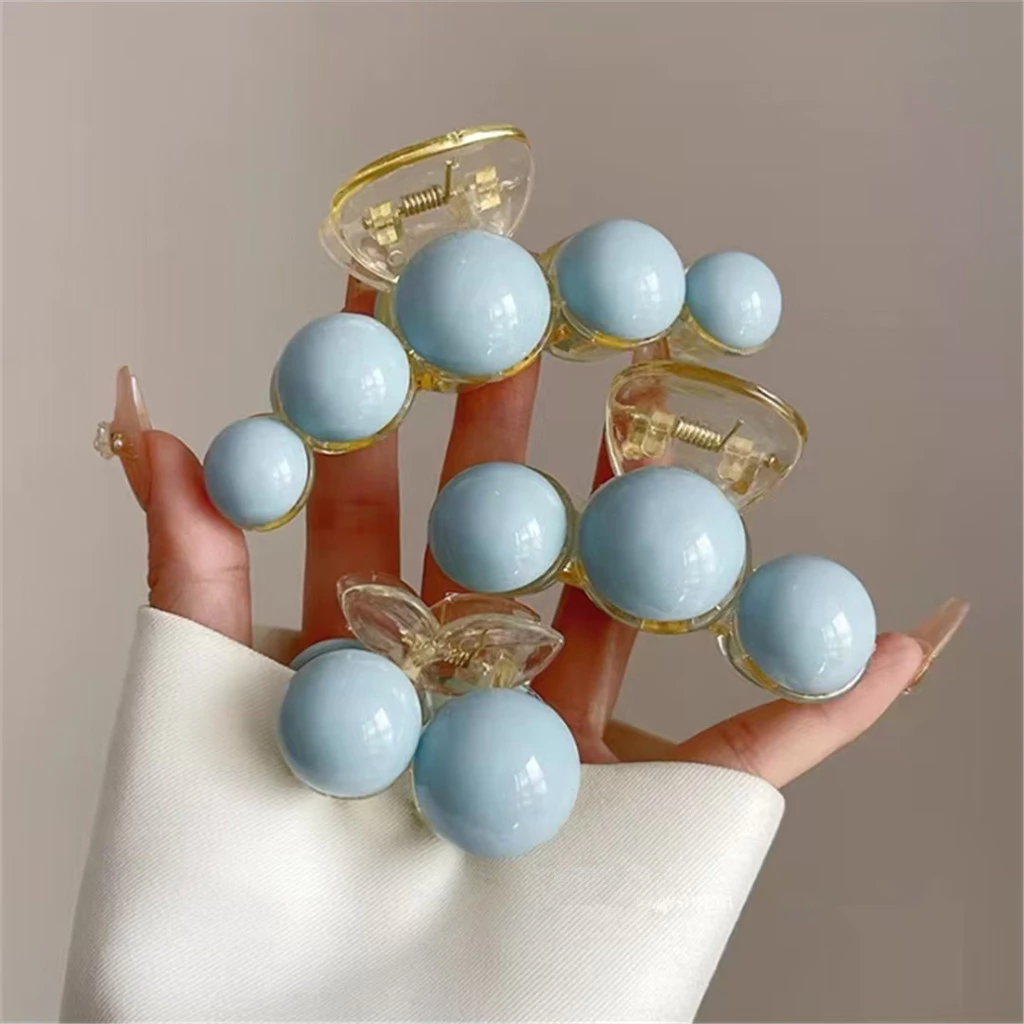 กิ๊บติดผมแฟชั่น Han Blue Pearl เดี่ยวสําหรับเครื่องประดับผมผู้หญิง