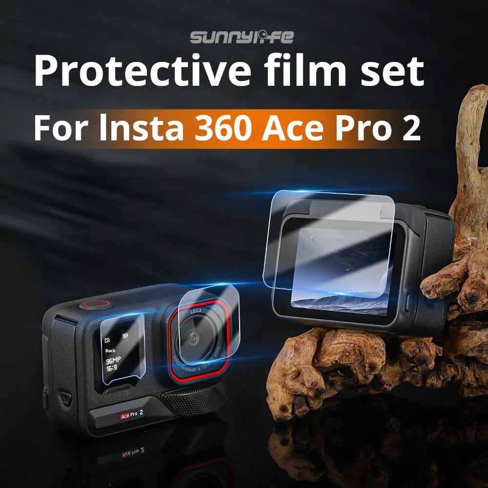 เหมาะสําหรับ Insta360 Ace Pro 2 อุปกรณ์เสริมฟิล์มนิรภัยฟิล์มป้องกัน Ace Pro2 เลนส์ป้องกันการระเบิดฟิ
