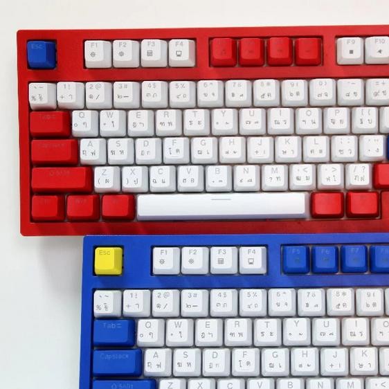 คีย์บอร์ดไทย mechanical keyboard K98 RGB 98 คีย์ Wired สำหรับการเล่นเกม hot swapมาโคร