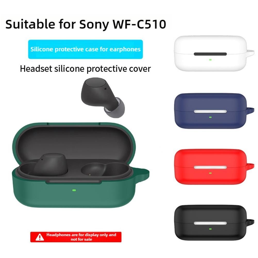 สําหรับ WF-C510 หูฟังซิลิโคนสําหรับ Sony WF-C510 Anti-fall ฝุ่นชาร์จหูซิลิโคนหูฟังกรณีหูฟัง