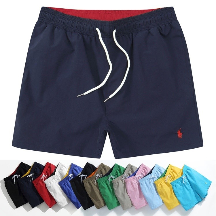 RL men's shorts summer slim beach pants men's casual shorts four-point pants