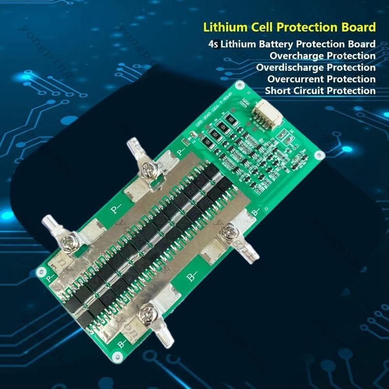4s 12V LiFePO4 บอร์ดป้องกันแบตเตอรี่พร้อมการชาร์จ Balanced 150A ต่อเนื่อง 100A Power รถแบบพกพาเริ่มต้น Equalizer