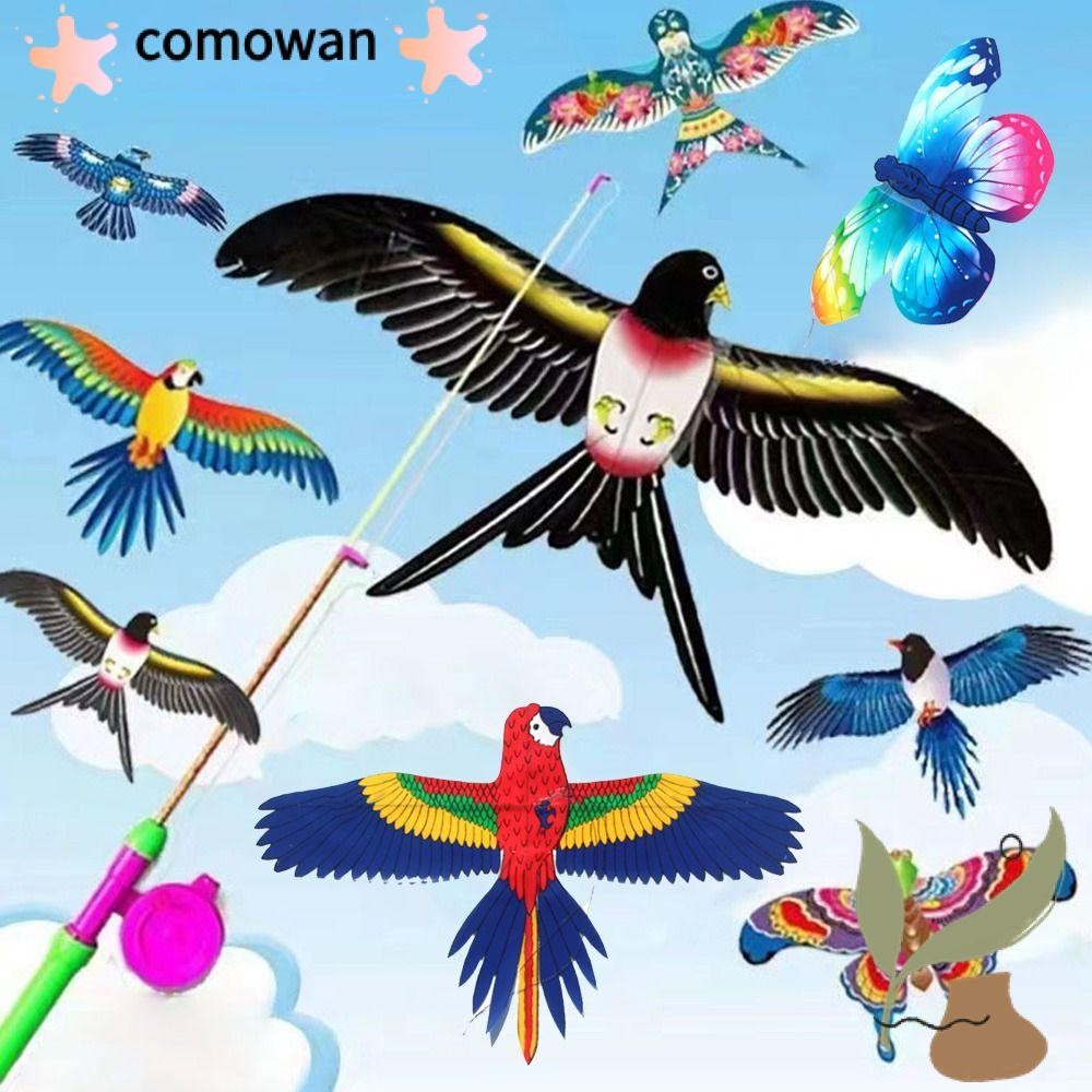 Kowan พลาสติก Eagle Kite 30 เมตรเด็กของขวัญสวนกีฬากลางแจ้ง Kite Line