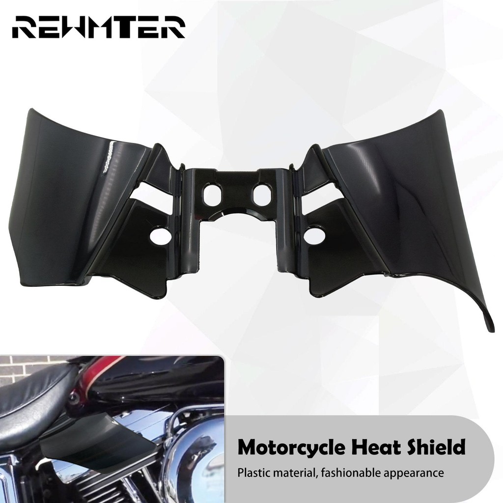 Yรถจักรยานยนต์ ABS Saddle Shield Deflector ความร้อนสำหรับ Harley Dyna FXD FXDWG Low Rider Street Fat
