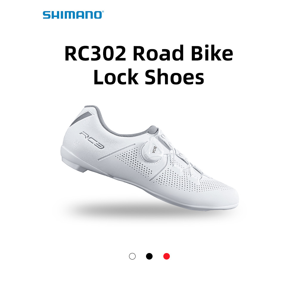 SHIMANO รองเท้าปั่นจักรยาน RC302 ระบายอากาศได้สบายแบบพกพา Double Dial Road Bike Lock รองเท้า