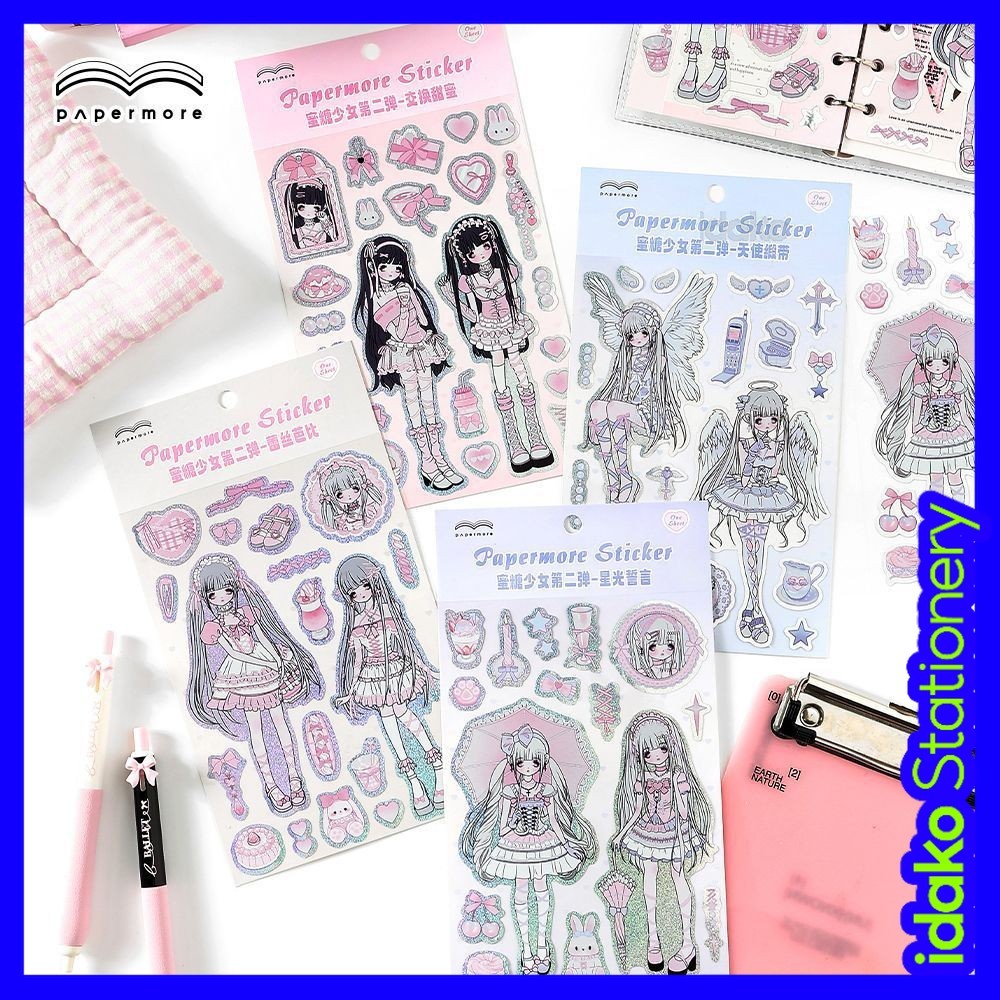 Idako [Honey Girl Series] Vol.2 PVC Laser Sticker Cute Handbook Goo Card Sticker SS209