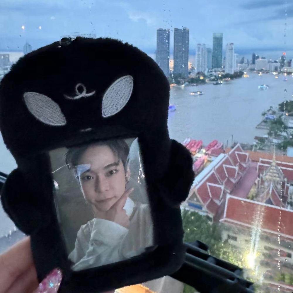 Hobbyin ตุ๊กตา Photocard ,น่ารักการ์ตูน Alien Photocard ,กระเป๋าแฟชั่นพวงกุญแจผู้ถือบัตรนักเรียน Idol Photos ฝาครอบป้องกัน Photo Card Holder