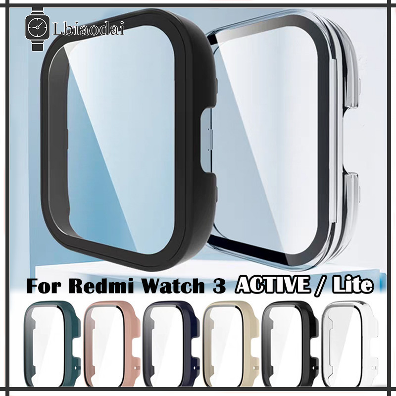 PC ที่อยู่อาศัยกั Redmi Watch 3 ACTIVE / Redmi Watch 3 Lite กระจกนิรภัยฝาครอบป้องกันหน้าจอ Redmi Watch 3 Active