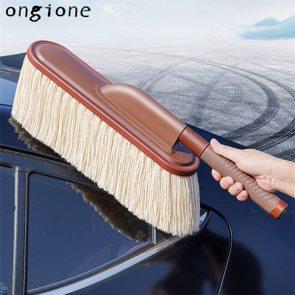 Ongione ไม้ปัดฝุ่นฝุ่นรถยนต์ ขนนุ่ม ไม่ทําให้ความเสียหาย ไม้ถูพื้นในรถยนต์ Accesorios Para ชิ้นส่วนรถยนต์ Telescopic Duster