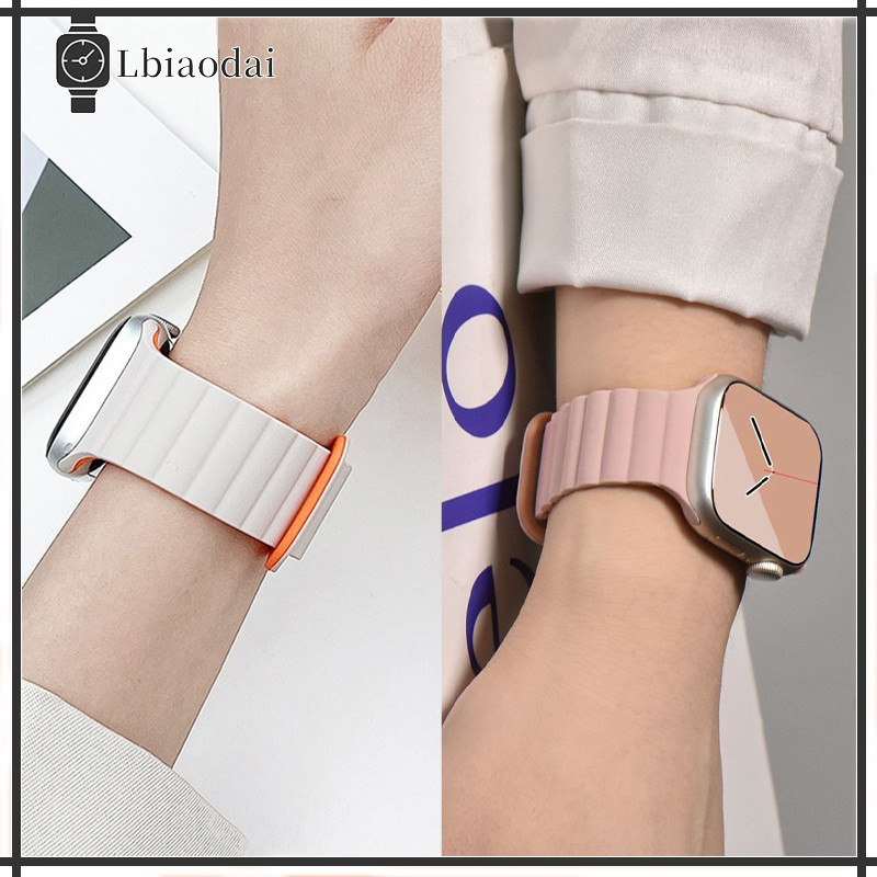 สายซิลิโคน for Apple Watch Ultra/SE 3 2/Ultra 49mm 45mm 46mm 44mm 40mm 42mm 38mm Iwatch Series 11 10 9 8 7 6 SE 5 4