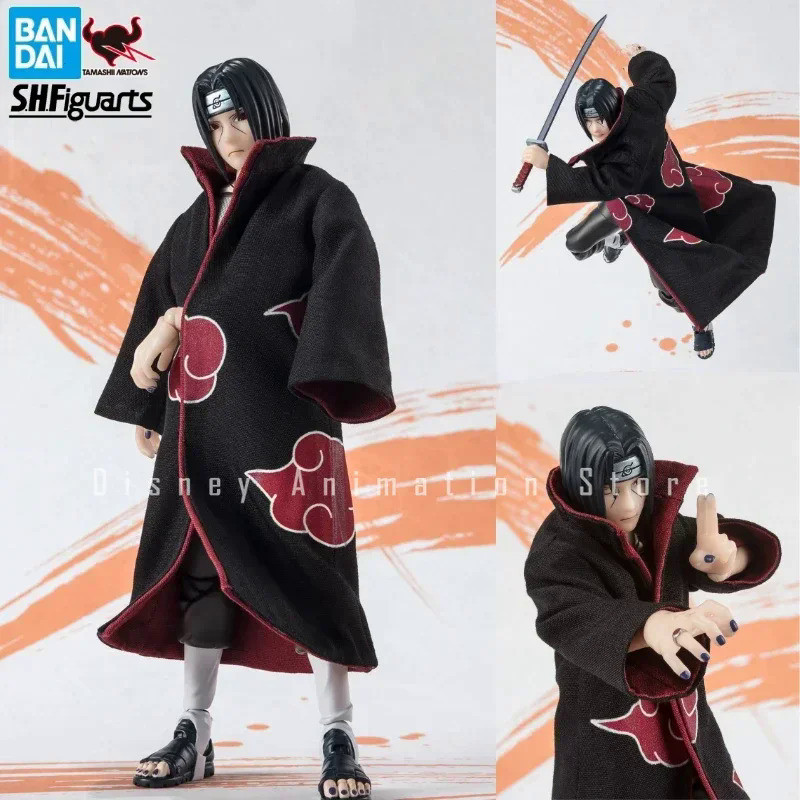 ในสต็อก 100% Original Bandai Naruto SHF S.H.Figuarts Uchiha Itachi NARUTOP99 Edition PVC Action Figu