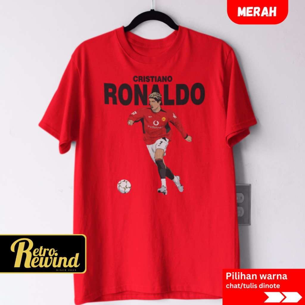 MANUTD CRISTIANO RONALDO FOOTBALL T-Shirt Premium Adult T-Shirt