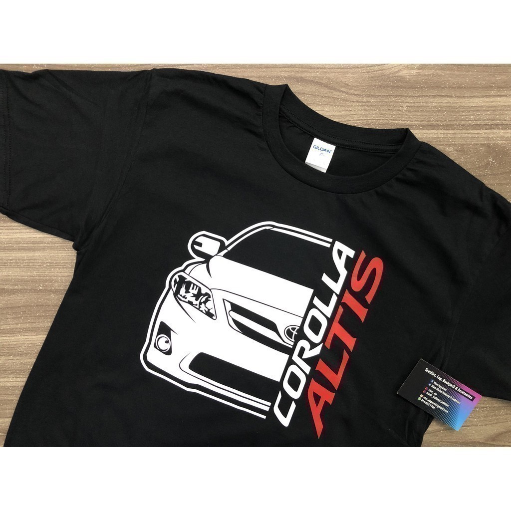 แฟชั่น Toyota 2024 Corolla Altis FRONT (เสื้อยืดสีดํา)