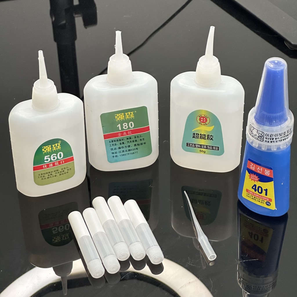 หัวเข็มขัดรองเท้า/กาวทําเล็บ401กาวที่แข็งแกร่ง560ยางแห้งเร็วกาวสีขาวต่ําเหมาะสําหรับโลหะเรซิ่นงานฝีมือพลาสติกอะคริลิ
