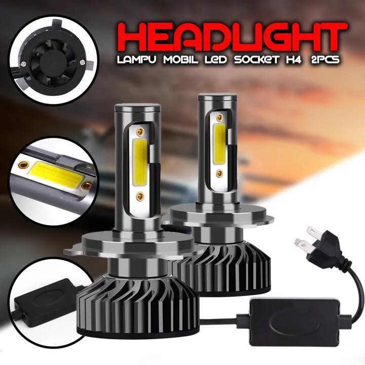 CAHAYA PAY ส่งมอบ H4 ไฟหน้ารถ LED สว่างเป็นพิเศษ 12 - 24 โวลต์ 72 วัตต์ 7600 Lumens แสงสีขาว 6500K