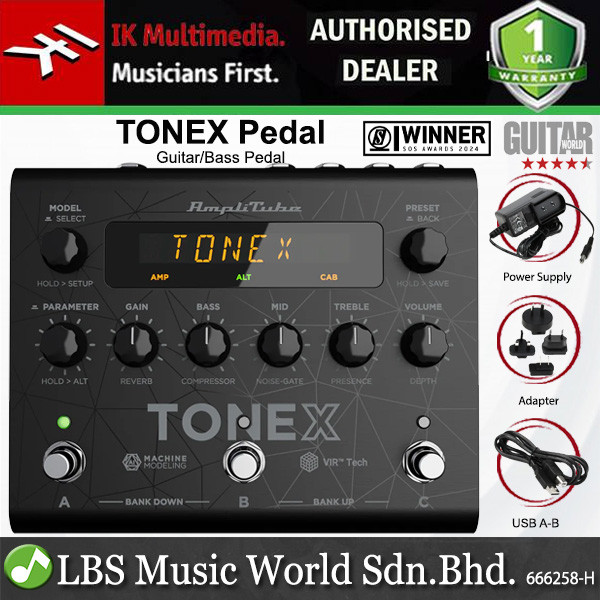 IK Multimedia TONEX Pedal - AI Machine Modeling Pedal สำหรับกีตาร์
