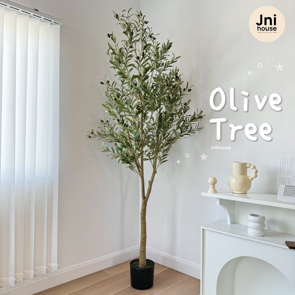 [พร้อมส่ง] Jnihouse : ต้นมะกอกปลอม สูง 1.2 1.5 1.8 เมตร (Artificial Olive Tree) ต้นไม้ปลอม