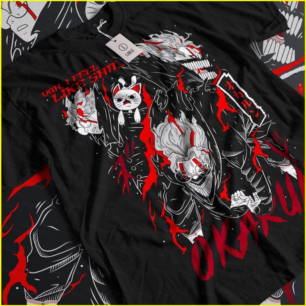 Bx Dandadan Ken Takakura Okarun cat เสื้อยืดฤดูร้อน Anime Short Sleeve Top