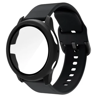 สายรัด + PC สําหรับ Samsung Galaxy นาฬิกา Active 2 สร้อยข้อมือซิลิโคนอ่อนนุ่มครอบคลุมกันชนสําหรับนาฬิกา 4/5/6/7/FE 40 มม.44 มม.ฝาครอบป้องกัน