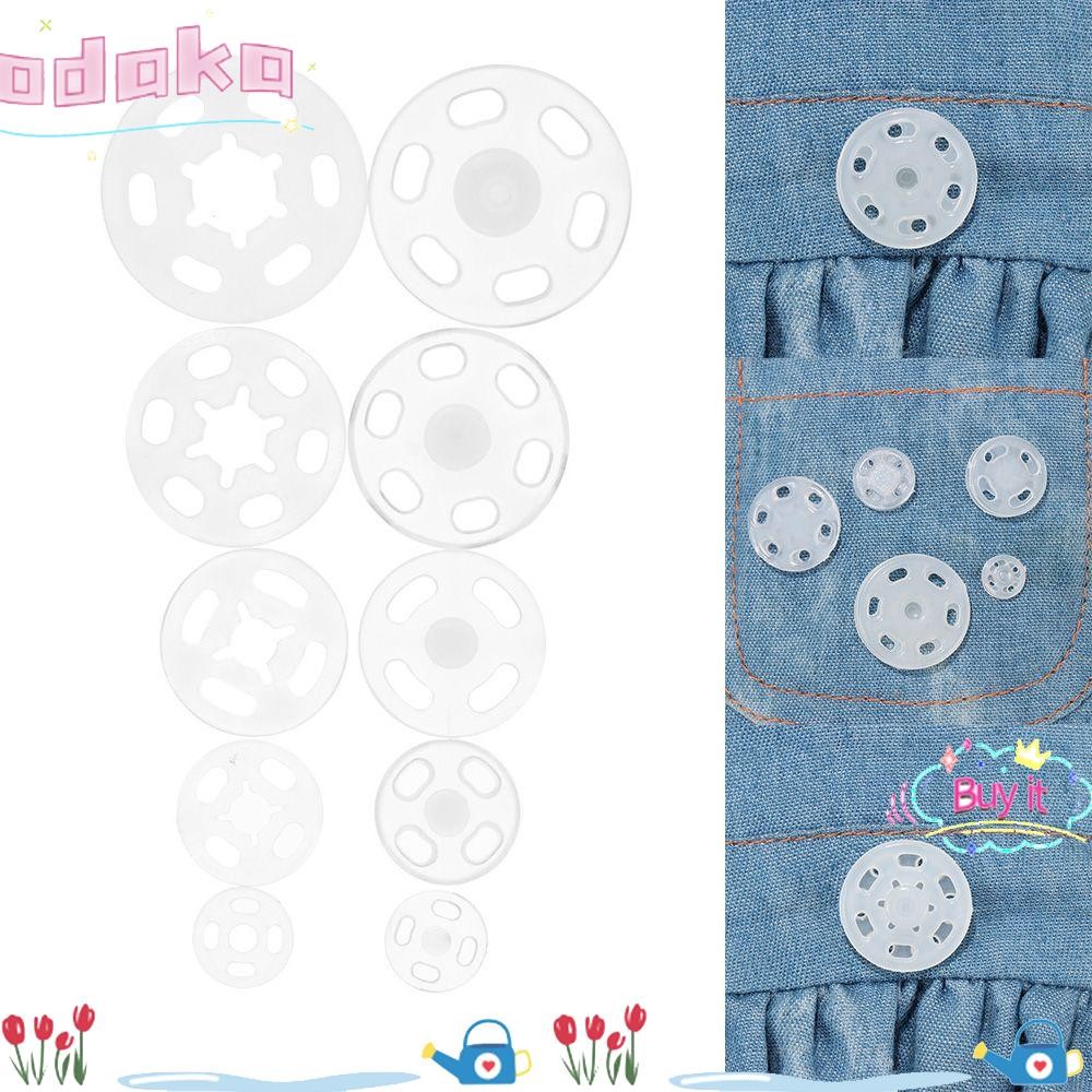 Odaka 100 ชิ้น เย็บ ABS Snap ตัวยึดทํามือ