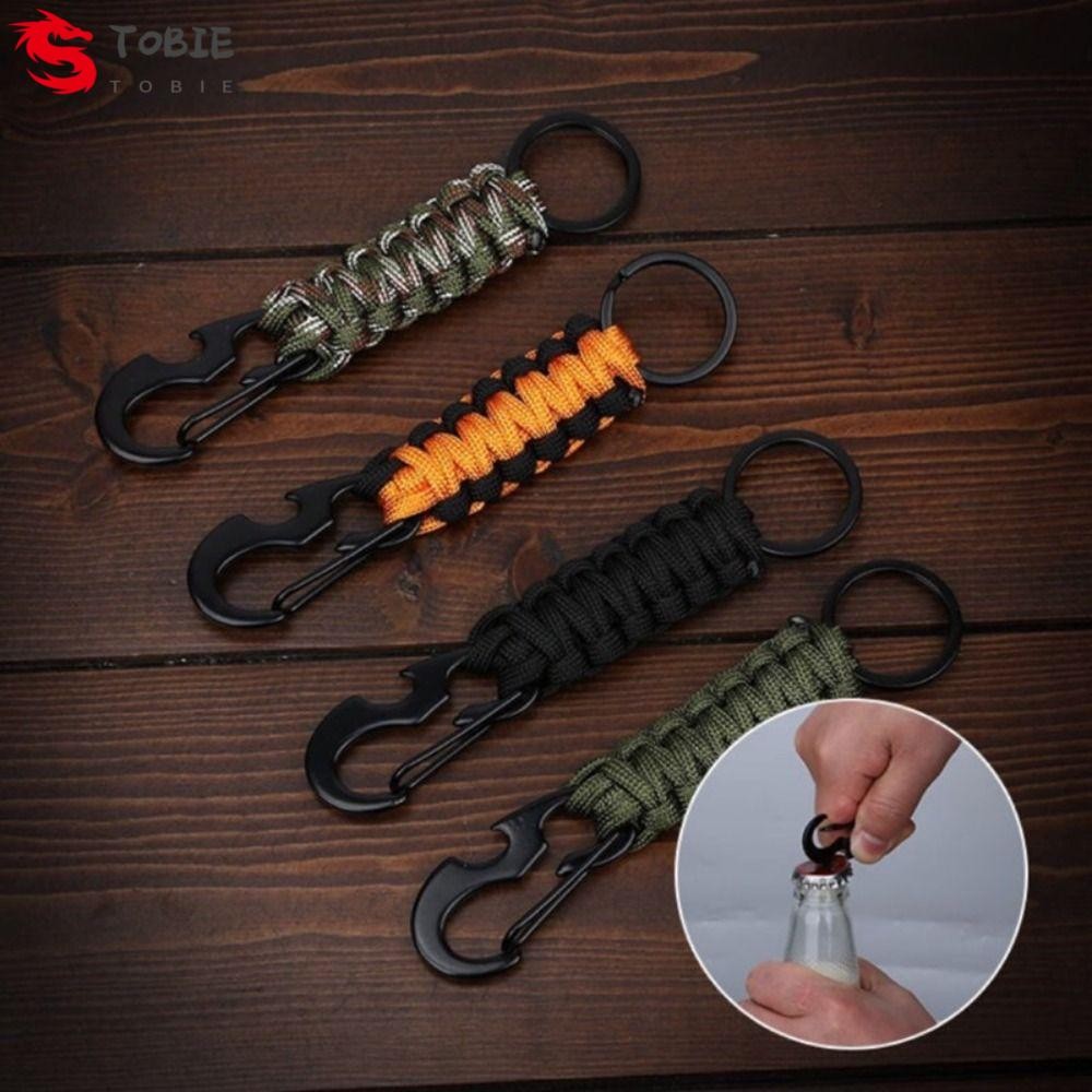 Tobee ที่เปิดขวดพวงกุญแจ Eagle Beak Snap Hook 5 สี Carabiner Hook สายไฟเดินป่า Survival เครื่องมือกลางแจ้ง Climb พวงกุญแจ