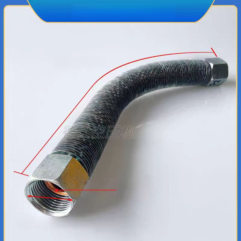 ชิ้นส่วนปั๊มลม Fusheng หัวลูกสูบ TA80TA100TA-120เชื่อมต่อท่อทองแดงบริสุทธิ์ท่ออลูมิเนียมระบายความร้อนท่อระบายความร้อน