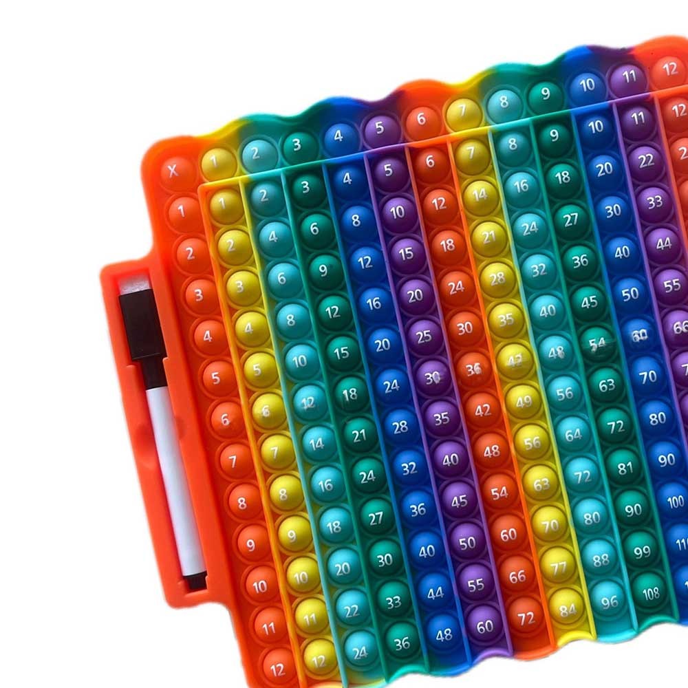 Pop Fidget Multiplication Chart Math Game Flash Cards Table Math Games Toy Fidget Learning Game Toy
