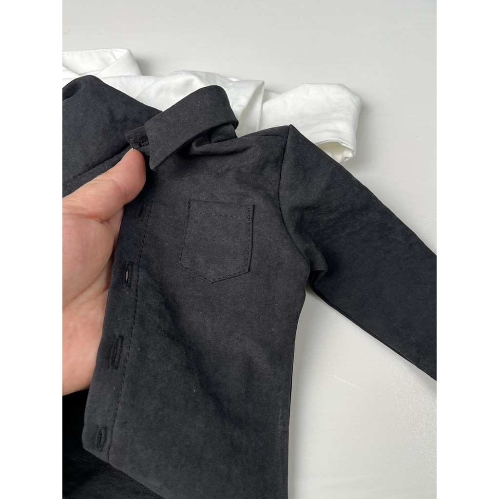 Bjd1/3,1/4,68/73/75เสื้อผ้าตุ๊กตาคลาสสิกทุกการแข่งขันเสื้อสีดำและสีขาวตุ๊กตาสี่จุดสามจุด68 73 75ลุง Zhuang เสื้อ - รูปที่ 5