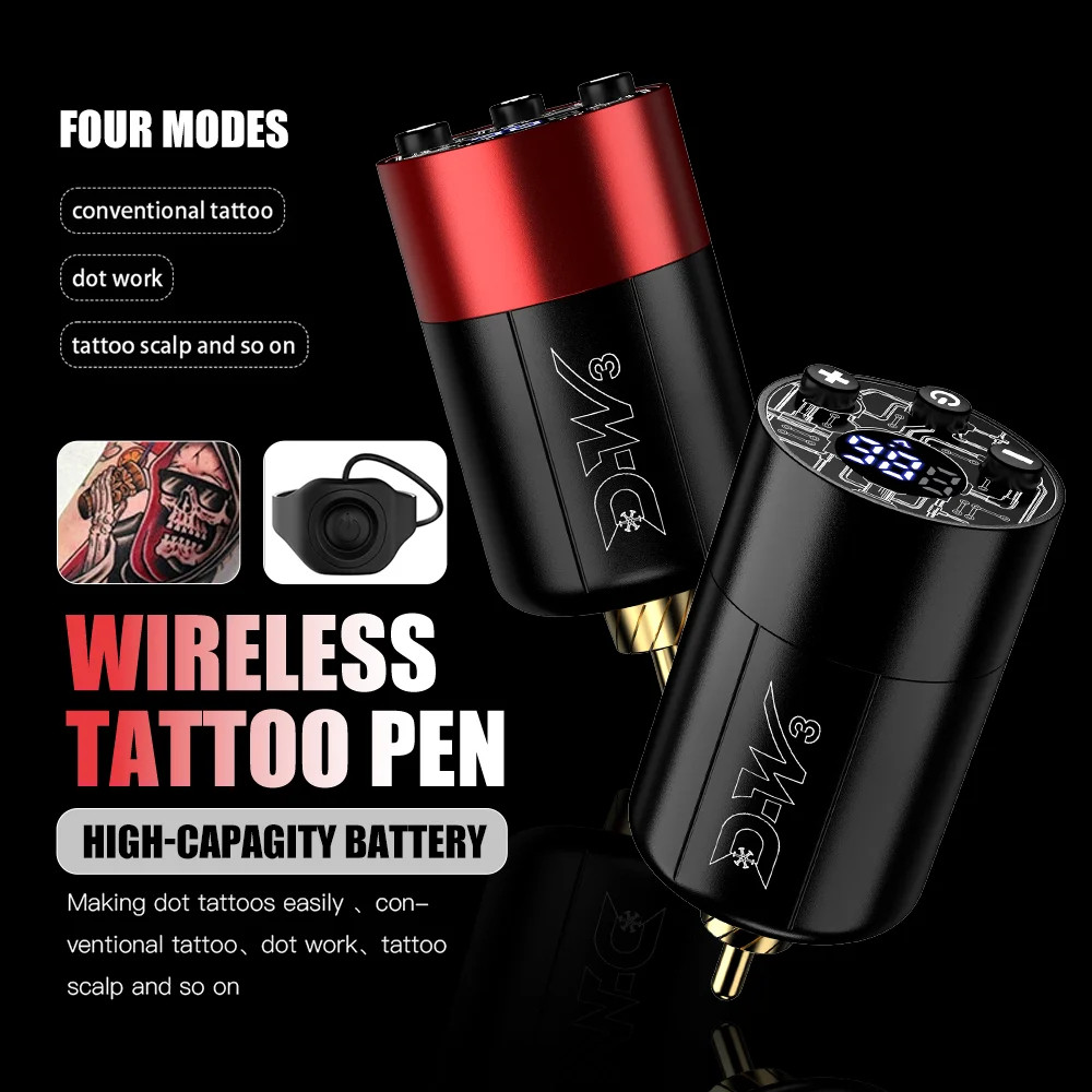 Rca Strong Start Tattoo Power Finger Control แหล่งจ่ายไฟไร้สาย 1500mAh ความจุขนาดใหญ่
