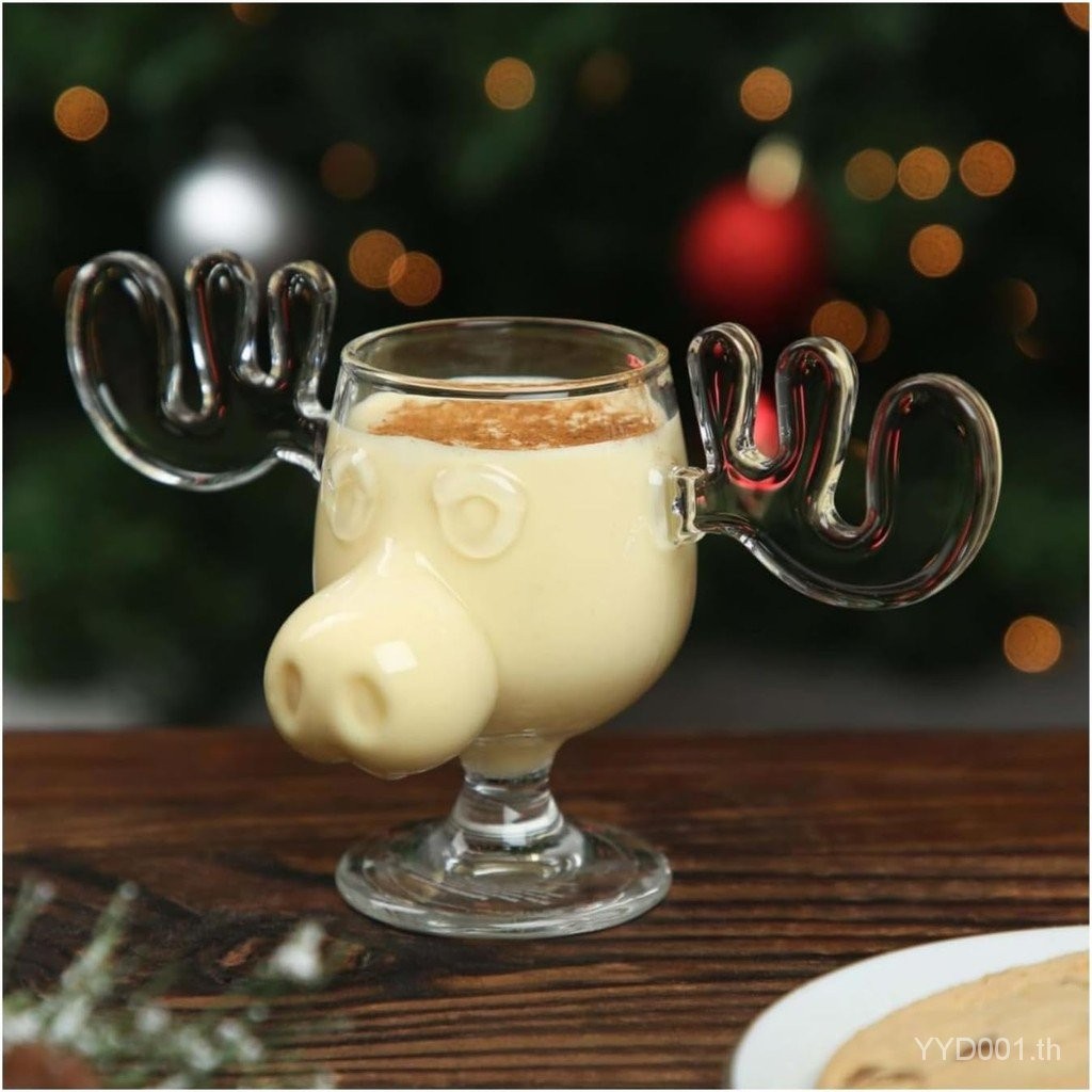 Christmas eggnog Moose MUG SINGLE MUG-Glass Safe packaging-vacation Movie Moose MUG acrylic Christma