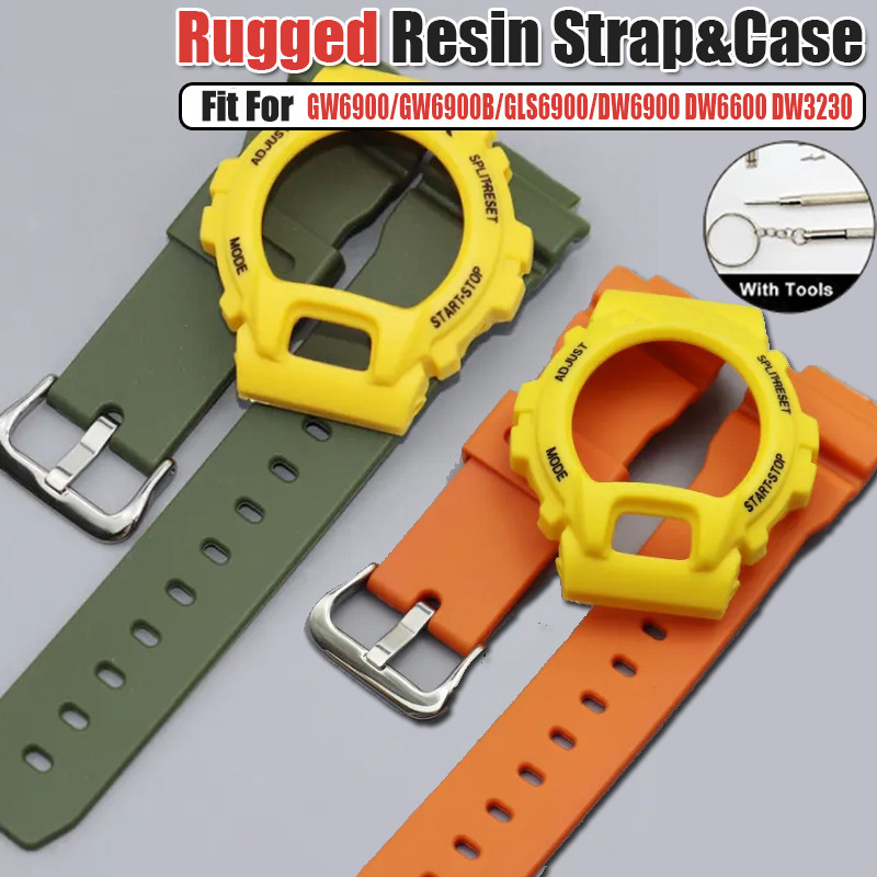 อุปกรณ์เสริม DIY นาฬิกาสําหรับ DW6900 G6900B DW3230 ทนทานเรซิ่น Protector ฝาครอบ GLS 6900 สายคล้อง Bezel กรอบเครื่องมือ